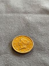 1849 U.S 1 Dollar Gold Coin Liberty Head Type 1 * Rare * Nice Au Details *