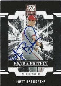 Autographed Signed 2009 Donruss Elite 7 Matt Bashore Minnesota Twins - Picture 1 of 1