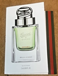 GUCCI SPORT POUR HOMME by GUCCI 0.06 FL oz / 2 ML EDT vial Splash carded - Picture 1 of 4