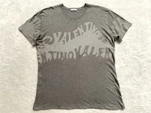 Genuine Authentic Grey Valentino Waves T-Shirt Size Extra Large XL Cost £325 - Picture 1 of 4