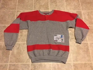 Matrix Express Par Avion Herren Medium Sweatshirt grau rot kostenloser Versand selten - Bild 1 von 4