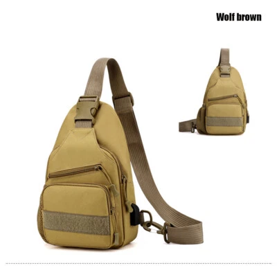 Mochila para Hombres Paquete de Pecho Bolso de Hombro Táctico con Eslinga MOLLE Pecho Exterior Senderismo Foto 1 de 4