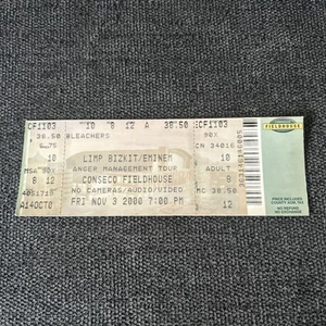 EMINEM & Limp Bizkit Anger Management Tour 2000 Conseco Fieldhouse 11/3/2000 - Picture 1 of 2