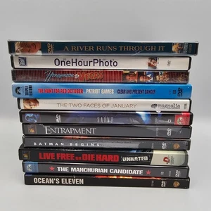 Action Thriller Used DVD Lot (13 movies) - Batman Begins, Ocean’s Eleven, more - Picture 1 of 6