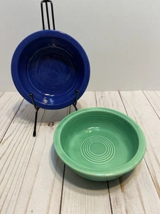 fiestaware bowls vintage Green And cobalt - Picture 1 of 6
