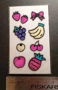 Vintage Stickers Lemon Co Sticker Pack VTG Kawaii 80s Fruits Strawberry Grape - Picture 1 of 3
