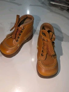 Scarpe eleganti vintage bambino in pelle taglia 5-1/2 vedi descrizione - Foto 1 di 5