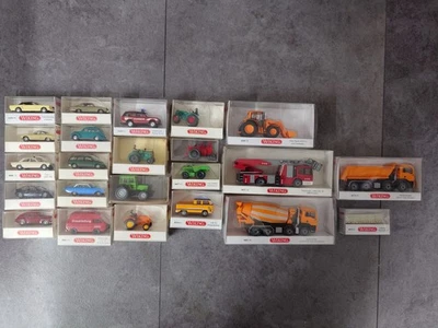 WIKING H0 Modellautos Cabriolet, Taxi, Traktoren, Frontlader, Baustoffe in OVP - Bild 1 von 4