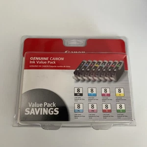 Canon CLI-8 8-Colors Multi Pack Ink Kit PIXMA Pro9000 Pro9000 Mark II SEALED NEW - Picture 1 of 6