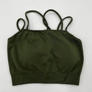 TALA olivgrüner Sport-BH mit Trägern Größe S nahtloser Rippband Activewear - Bild 1 von 4
