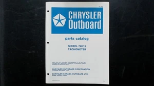 Chrysler Outboard Model 74H13 Tachometer Parts Catalog OB2895 1978 - Picture 1 of 2