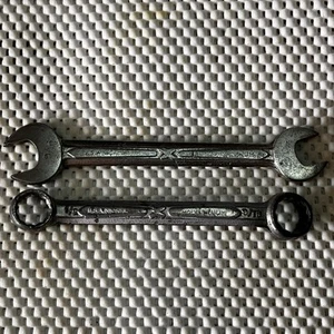 Vintage Bridgeport X scatola nichel-molibdeno e chiave a estremità aperta n. 97325 9/16-1/2" - Foto 1 di 7