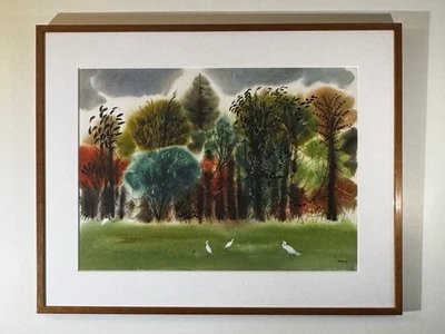 Оригинальный пейзаж с цаплями Майкла Фрари - Изображение 1 из 4