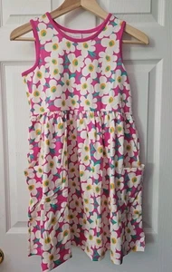 NWT HANNA ANDERSSON BOLD POPPY FLORAL PULLOVER BREEZY POCKET TANK DRESS 150 12 - Picture 1 of 6