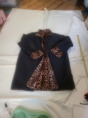 REVERSIBLE BLACK water Resistant & LEOPARD Faux Fur Coat- Size XL, XXL As New - Image 1 of 4