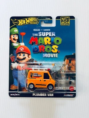 Hot Wheels Premium - La película de Super Mario Bros. - Furgoneta de fontanero Foto 1 de 3