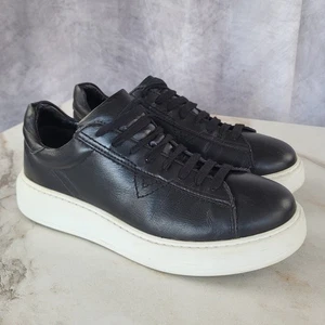Diesel Mono V Leather Sneakers Black Men's 41 - Picture 1 of 14