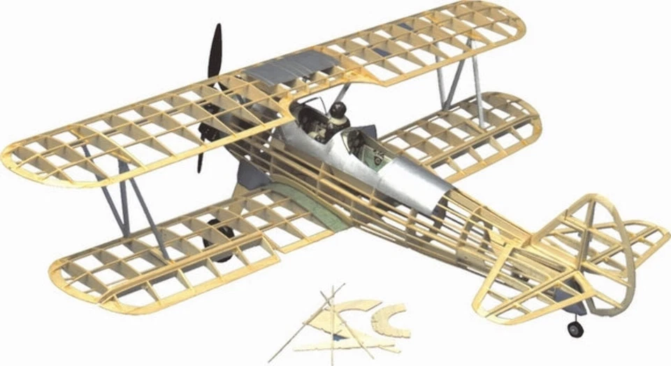 Guillows Stearman Pt-17 Detailed Balsa Model Kit, 711mm WS, #GUILL803 - Image 1 of 1