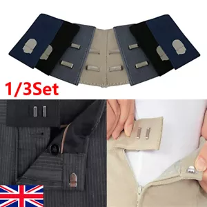 1/3 Sets Waistband Extenders Elastic Button Waist Extender Pants Hook UK.. - Picture 1 of 12