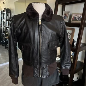G-1 Excelled DSCP Leather Flight Jacket USMC Marines USN 40 Medium Nice! ๐โ
๐บ๐ธ - Picture 1 of 19