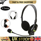 3.5mm Noise Cancelling Headset Headphones with Microphone PC Laptop Call Office