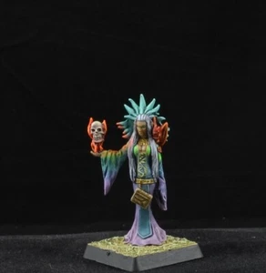 Diabolista dipinto da Reaper Miniatures D&D personaggio negromante femminile arco - Foto 1 di 5