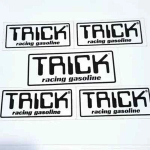 Adesivi decalcomanie Trick Racing benzina anni 80 4"-5" - Foto 1 di 4