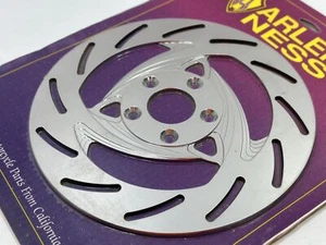 ARLEN NESS REAPER CHROME REAR DISC BRAKE ROTOR 79-99 HD SPORTSTER XL 1200 883 - Picture 1 of 10