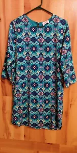 Vintage Everly Womens Large Aztec Dress - Picture 1 of 5
