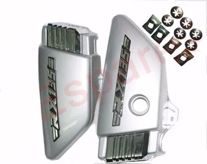 Yamaha RX135 Side Panel Set Silver Plastic Made For RX 135 cc Motorcycle GEc - Picture 1 of 6