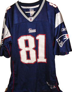 Vintage Reebok Randy Moss #81 New England Patriots NFL Jersey Blue Men’s XL