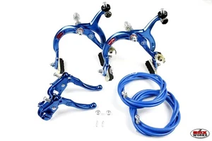 Genuine Dia-Compe MX1000 - MX121 - Dark Blue Brake Set - Suits Old School BMX - Picture 1 of 1