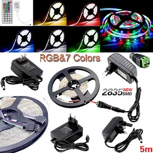 1M-5M Impermeabile RGB 2835smd Striscia Led Nastro Flessibile Natale Luce Bianca - Foto 1 di 18