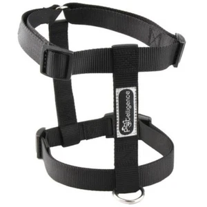 NEW WHOLESALE LOT OF 10 DOG NYLON HARNESSES SIZE MEDIUM COLOR BLACK - Picture 1 of 2