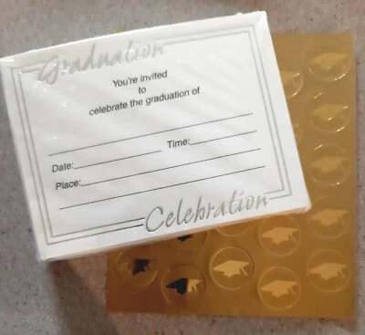 New Old Stock Balfour Graduation Invitations with Envelopes & Stickers 25 Count - Image 1 of 3