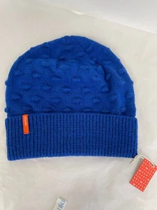 *NEW* Womens VERLOOP Winter Beanie Hat Blue Wool/Mohair OSFM CUTE! - Picture 1 of 8