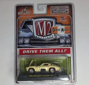 2010 M2 MACCHINE DETROIT MUSCLE 1/64 1966 CHEVROLET CORVETTE 427 - Foto 1 di 3