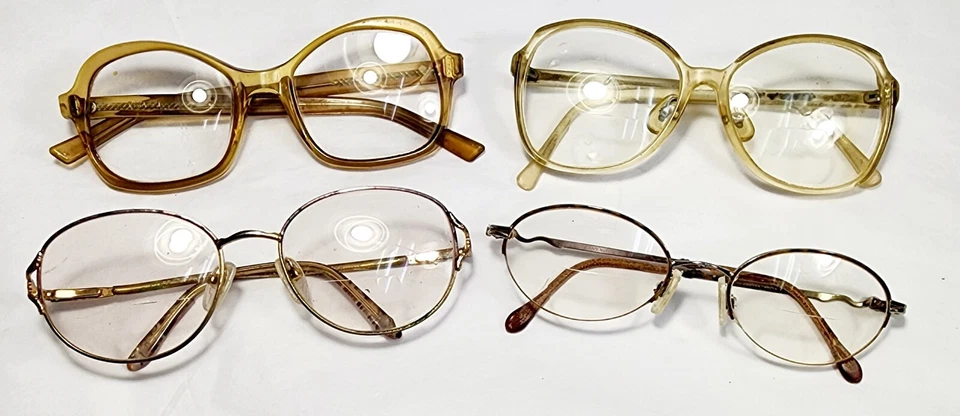 Lote de 4 anteojos estilo vintage años 70 VAM beige, dólar de plata y otros marcos Foto 1 de 3