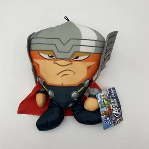 MARVEL AVENGERS ENSAMBLA COSAS BUENAS PELUCHE THOR RELLENO NUEVO CON ETIQUETAS 7" RARO NUEVO CON ETIQUETAS - Imagen 1 de 7