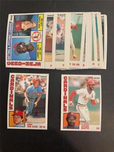1984 Topps Nestle 792 St. Louis Cardinals Team Set 29 Cards Andy Van Slyke RC
