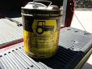 Vintage John Deere Tractor Oil Five Gallon Can - Picture 1 of 13