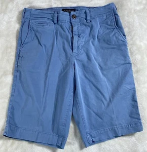 American Eagle Mens Shorts 30W Next Level Flex Cobalt Blue Longer Length Preppy - Picture 1 of 8