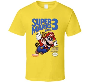 Super Mario Brothers 3 Nes Video Game Cover T Shirt - Picture 1 of 2