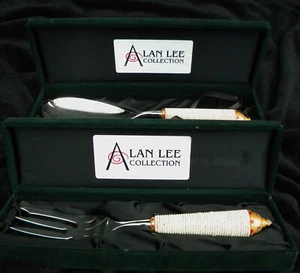 Alan Lee Collection, serving fork and spoon - Picture 1 of 11