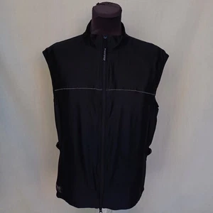 Gore Bike Wear Wind Stopper Full Zip Cycling Vest Gilet Black Size Mens XL Top - Picture 1 of 10