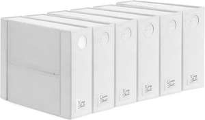 Dreamzie 6-Pack Bed Sheet Linen Closet Organizer Storage Cases, White (NEW) - Picture 1 of 10
