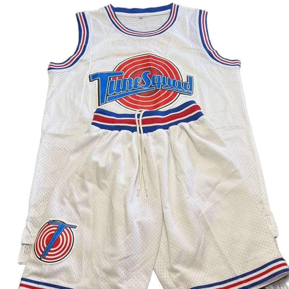 Conjunto de camiseta de baloncesto Bugs Bunny Space Jam Tune Squad blanca Foto 1 de 4