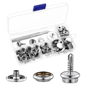 Set 24 Pulsanti Telo Barca, Set di Attrezzi, 74 Pezzi Vite Acciaio Inox4634 - Foto 1 di 6