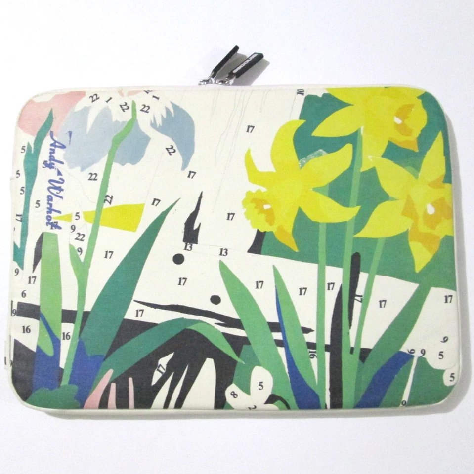 Incase Laptop Tablet Case Sleeve Andy Warhol Paint By Numbers Daffodils Macbook - Image 1 of 4