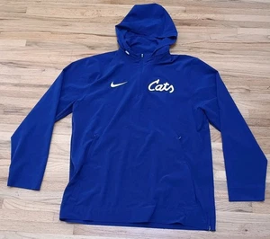 Nike Kansas State Cats Hoodie Nylon Mens Size Large Purple Full Zip NCAA - Picture 1 of 10